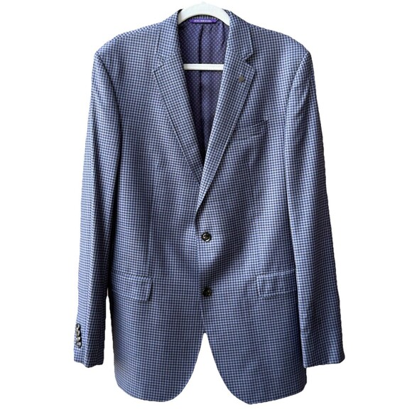 Ted Baker Men’s Jay Wool‎ Suit Blazer Size 42 L Two Button - Picture 1 of 11